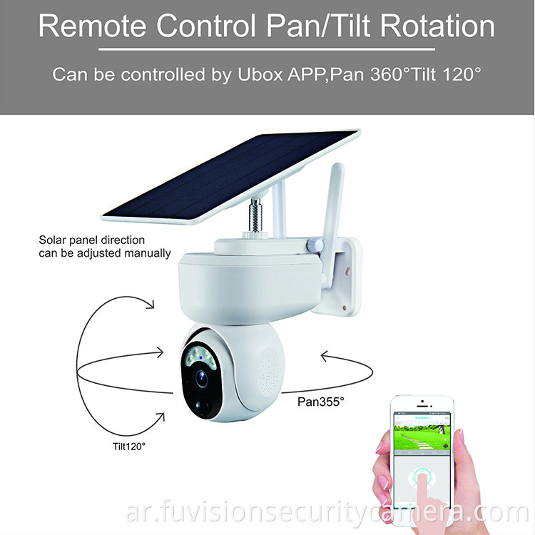 Solar Security Home Outdoor Wifi Tuya Ip Ptz Cam